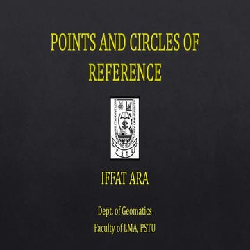 Points and Circle of Reference