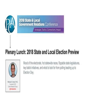 Public Affairs Council: 2018 State and Local Election Preview