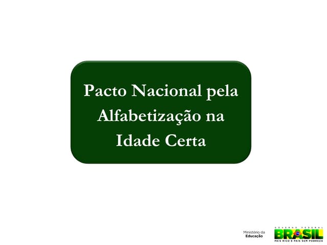Pacto Nacional pela Alfabetização n...