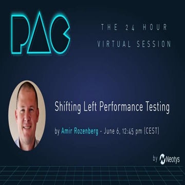 #NEOTYSPAC performance testing shift left