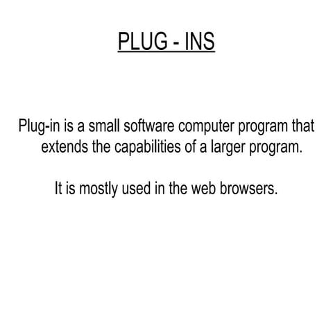 plug ins
