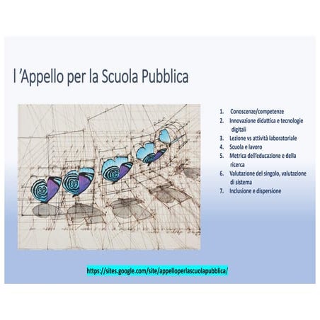 L'appello per la Scuola Pubblica