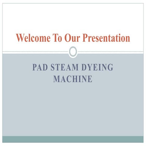 Pad steam dyeing machine