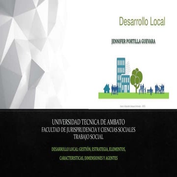 DESARROLLO LOCAL