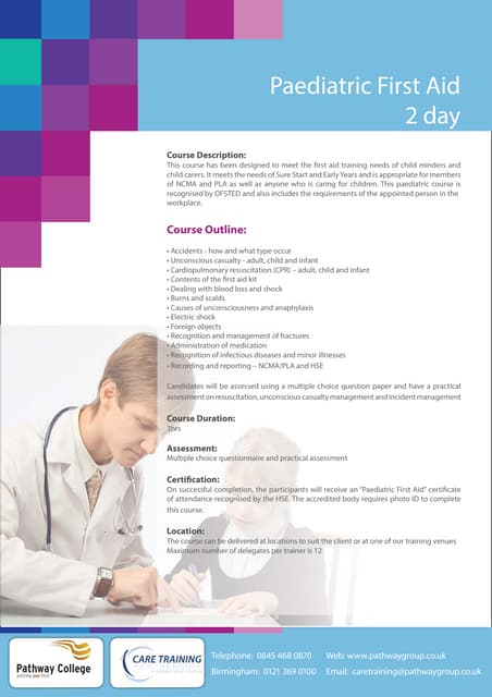 First Aid at Work Refresher 3 Days Training Courses/FAAW (3 day course ...