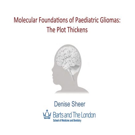 Paediatric gliomas   denise sheer