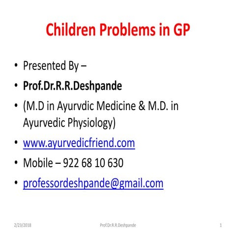 Paediatrics in GP 