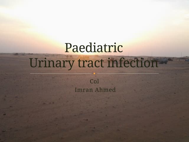 Understanding Pediatric Urinary Tract Infections: Causes, Symptoms, and Treatment