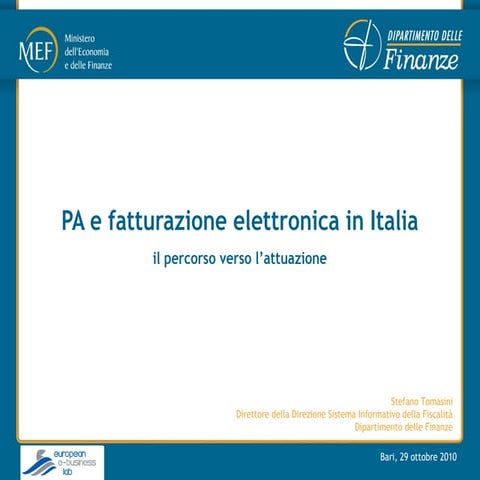 PA e fatturazione elettronica in italia