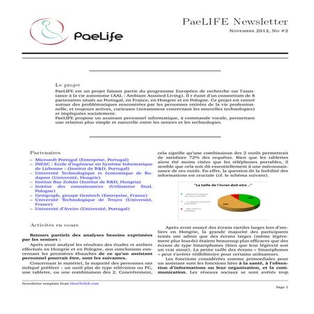 Paelife newsletter 2 (French)