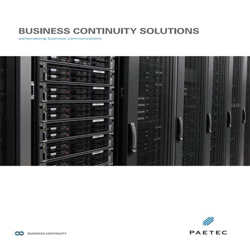 Paetec Business Continuity