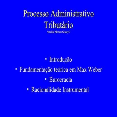 Processo Administrativo Tributário