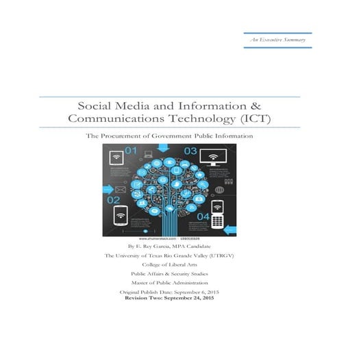 Social Media and Information and Communications Technology (ICT)