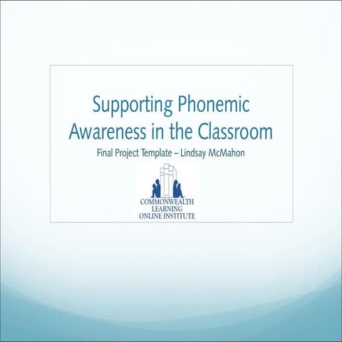 Phonemic Awareness Project