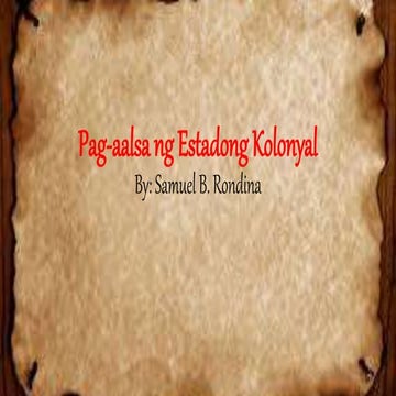 Pag aalsa ng estadong kolonyal