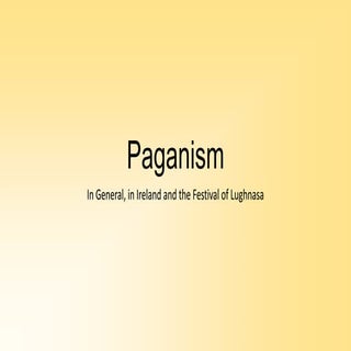 Dancing at Lughnasa: Paganism 2