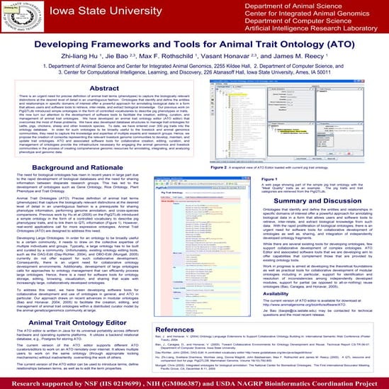 Developing Frameworks and Tools for Animal Trait Ontology (ATO) 