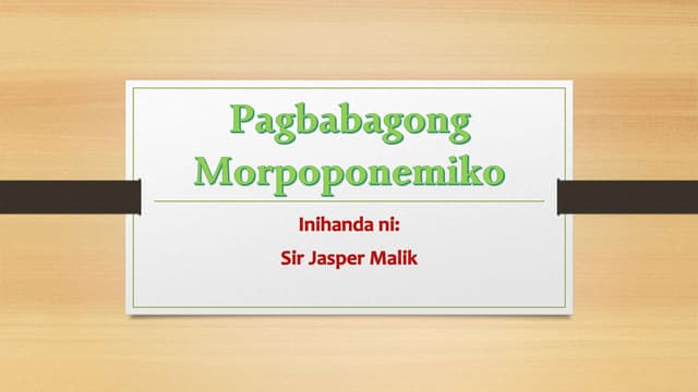Pagbabagongmorpoponemiko 160907063021