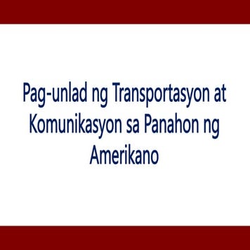 Pagbabago sa Transportasyon at Komunikasyon.pptx