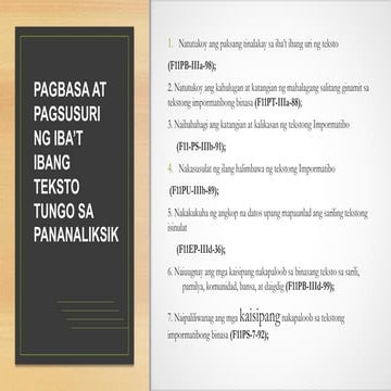 pagbasa at pagsulat tungo sa pananaliksik sa kulturang pilipino