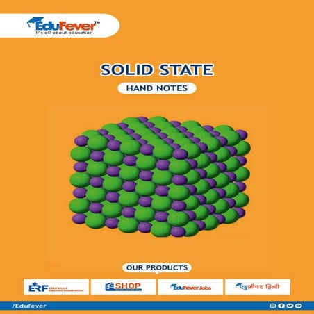 Solid State - Chemistry Handwritten Notes | PDF