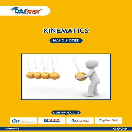 Kinematics - Physics Handwritten Notes | PDF