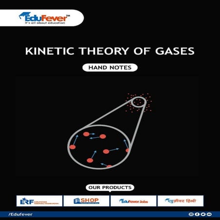 Kinetic Theory of Gases - Physics Handwritten Notes | PDF