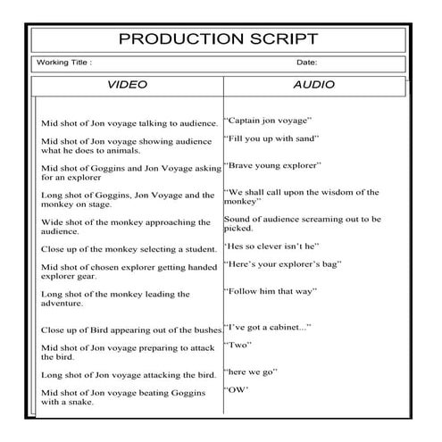 Production Script Page1