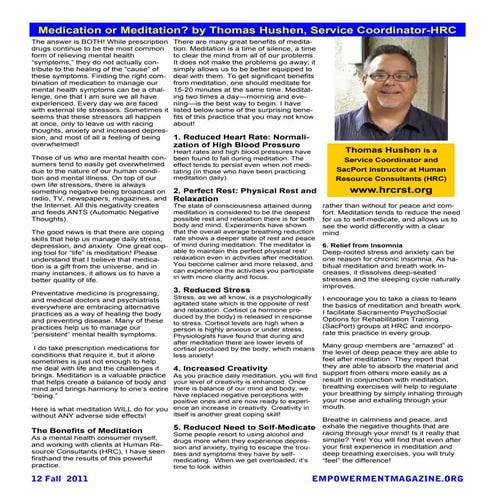 Page 12 Medication Or Meditation Thomas Hushen