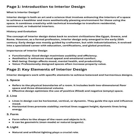 Interior Architectural Design - Creating Efficiency And Comfort In ...