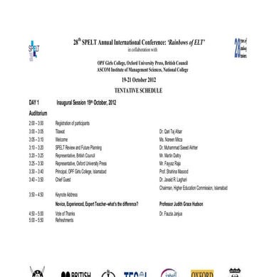 Page 1 spelt conference