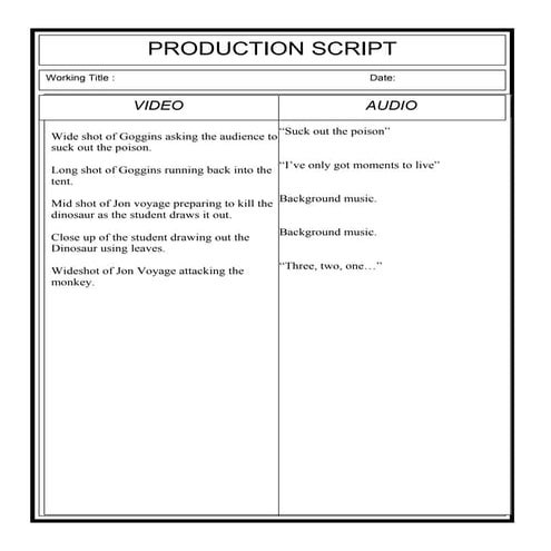 Production script Page2