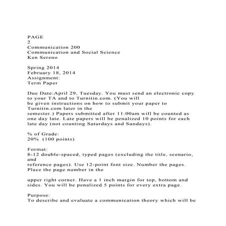 PAGE  2Communication 200Communication and Social Science.docx