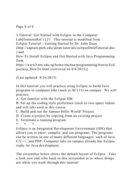 Page 8 of 83.Tutorial Get Started with Eclipse in the Compute.docx