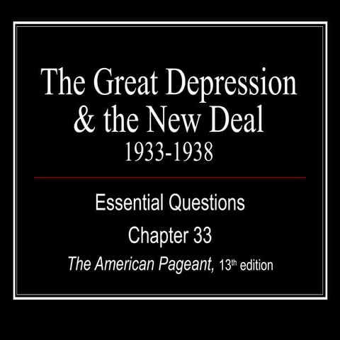 Pageant 13th  Ch 33 lecture