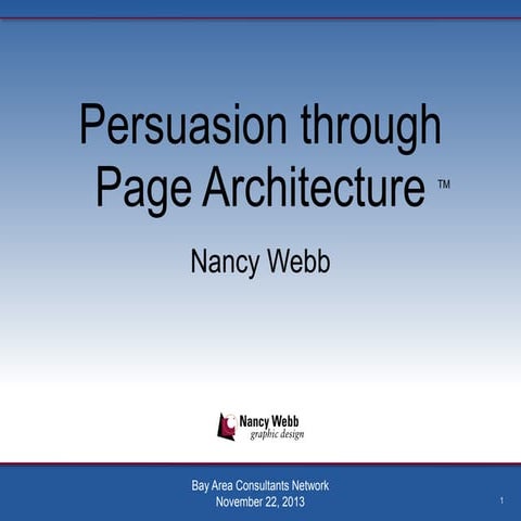 Persuasion through Page Architecture with Nancy Webb