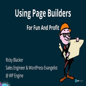 Using Page Builders For Fun And Profit