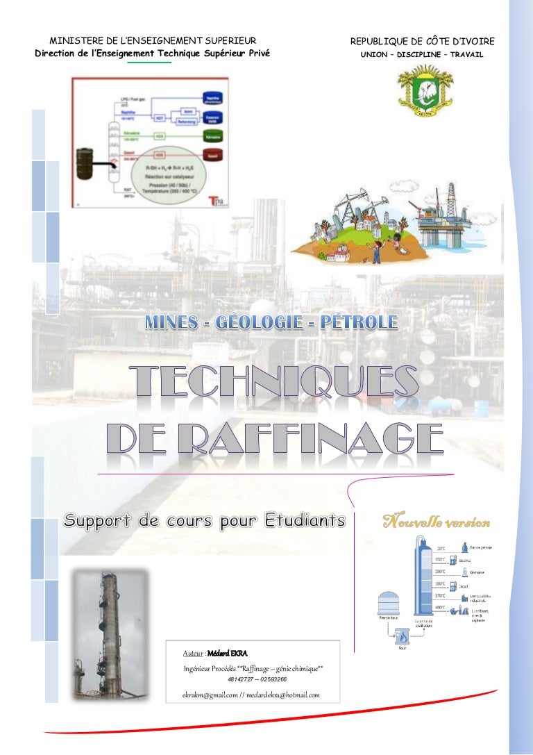 Techniques De Raffinage Pdf : Introduction au Raffinage et à la ...