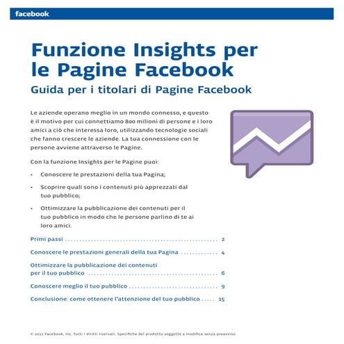Statistiche pagine Facebook
