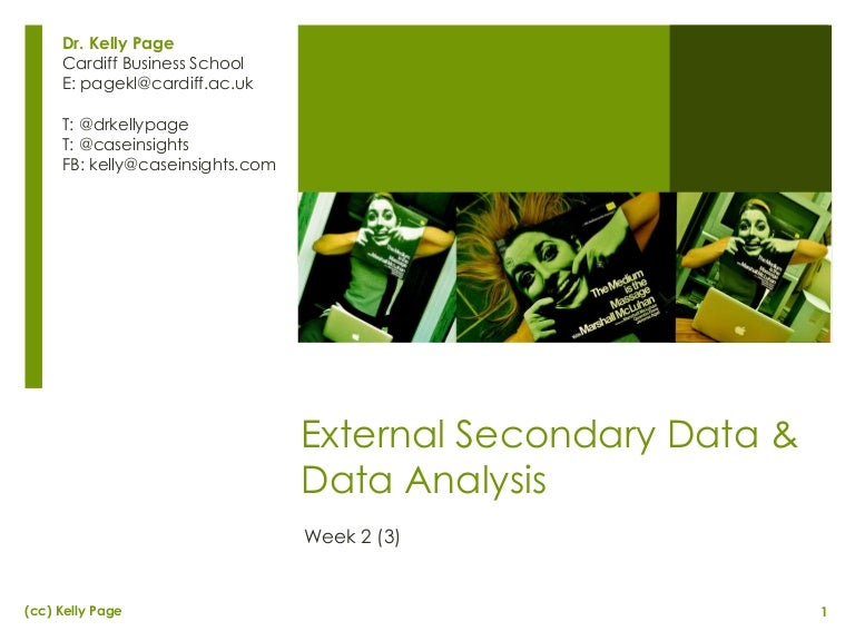 External Secondary Data Sources