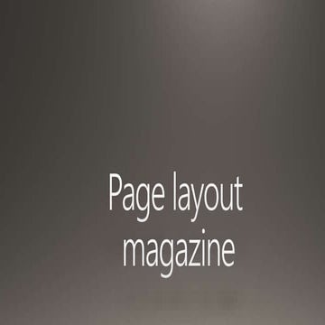 Page layout