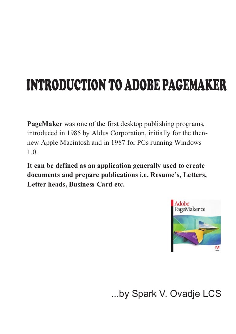 what is pagemaker