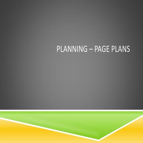 Page Plans