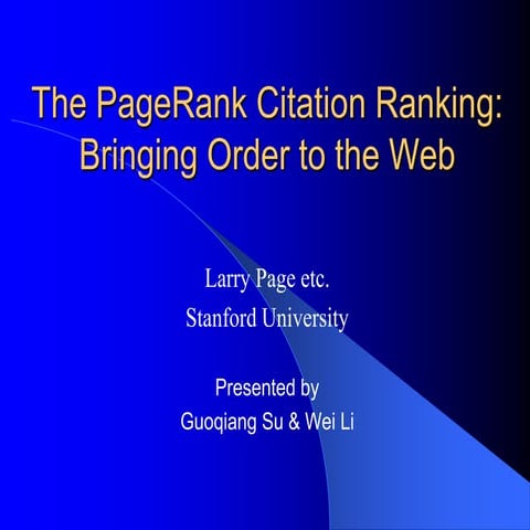 Pagerank