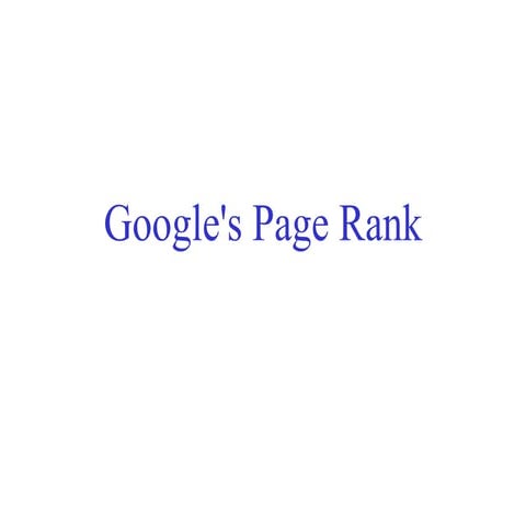 Pagerank