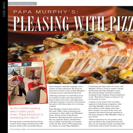 Papa Murphys, doing it right | PDF