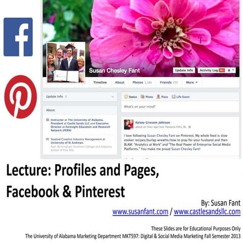 Pages and Profiles: Understanding Facebook & Pinterest 