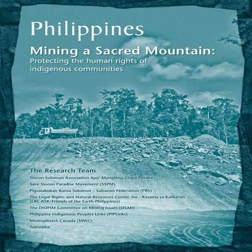 Mining a Sacred Mountain:Protecting the Human Rights of Indigenous ...