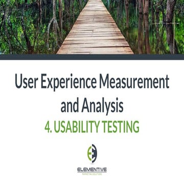 User Experience Measurement and Analysis: Usability Testing