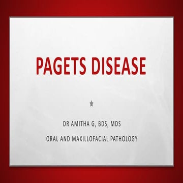 PAGETS DISEASE
